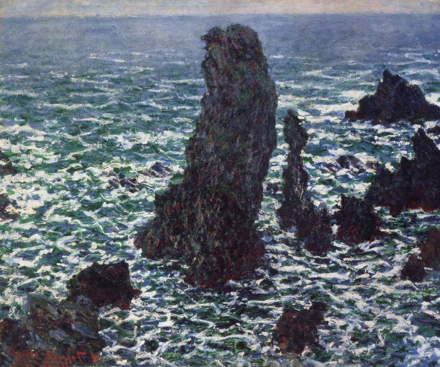 Claude Monet Rocks at Belle-lle